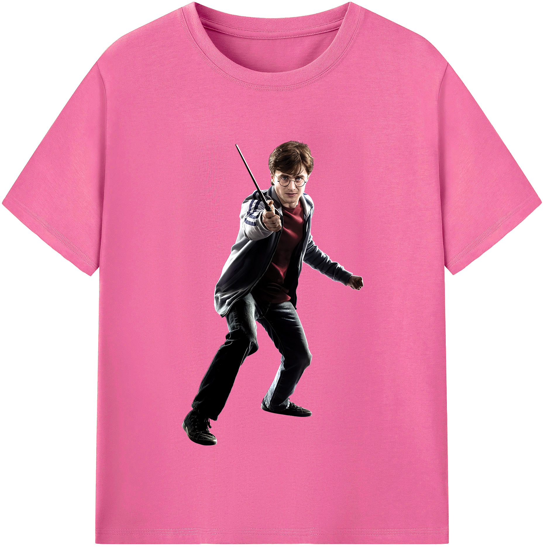 （画像用） Harry Potter ハリー・ポッターシリーズ レディースカジュアルプリントTシャツ（綿100％）